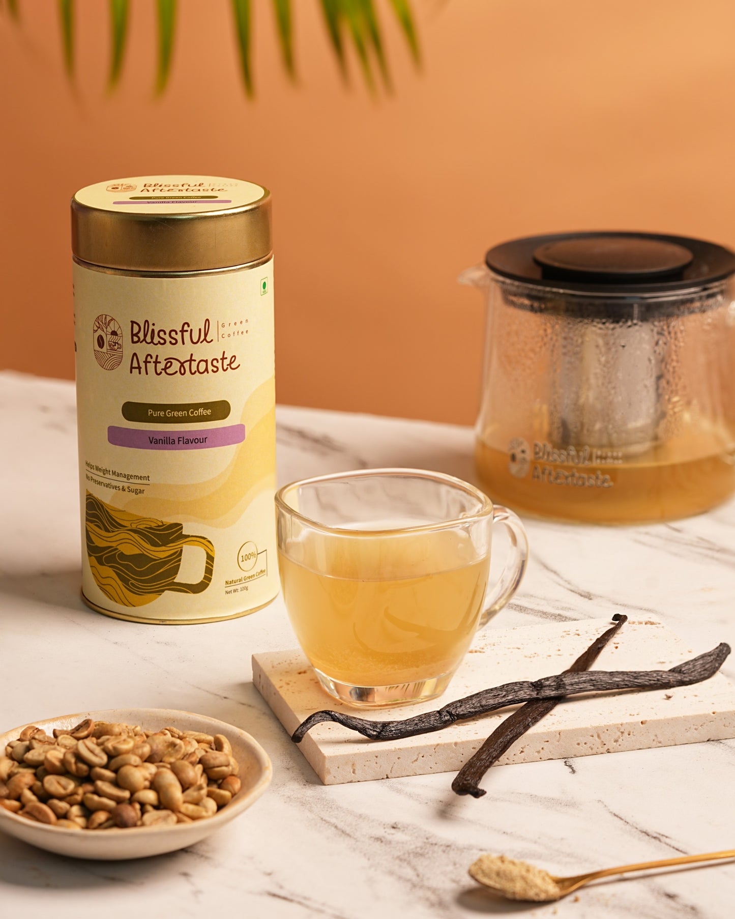 Green Coffee Jar-Vanilla